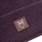 Beanie Double layer wool deep purple von KnowledgeCotton Apparel
