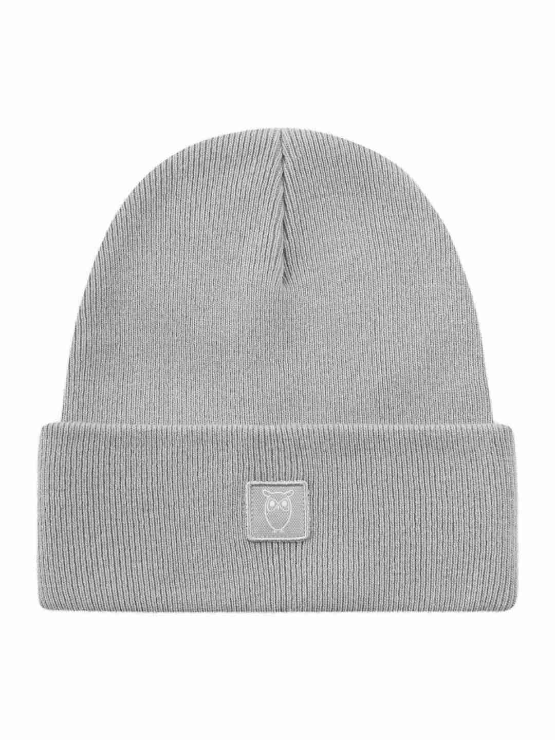 Beanie Double layer wool grey melange von KnowledgeCotton Apparel