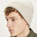 Beanie Double layer wool nature melange von KnowledgeCotton Apparel