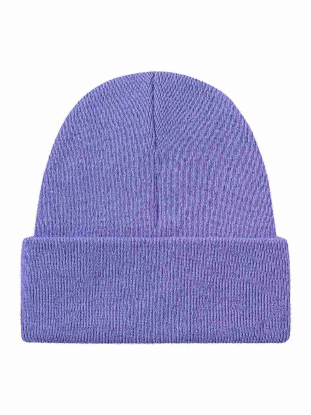 Beanie Double layer wool violet tulip von KnowledgeCotton Apparel