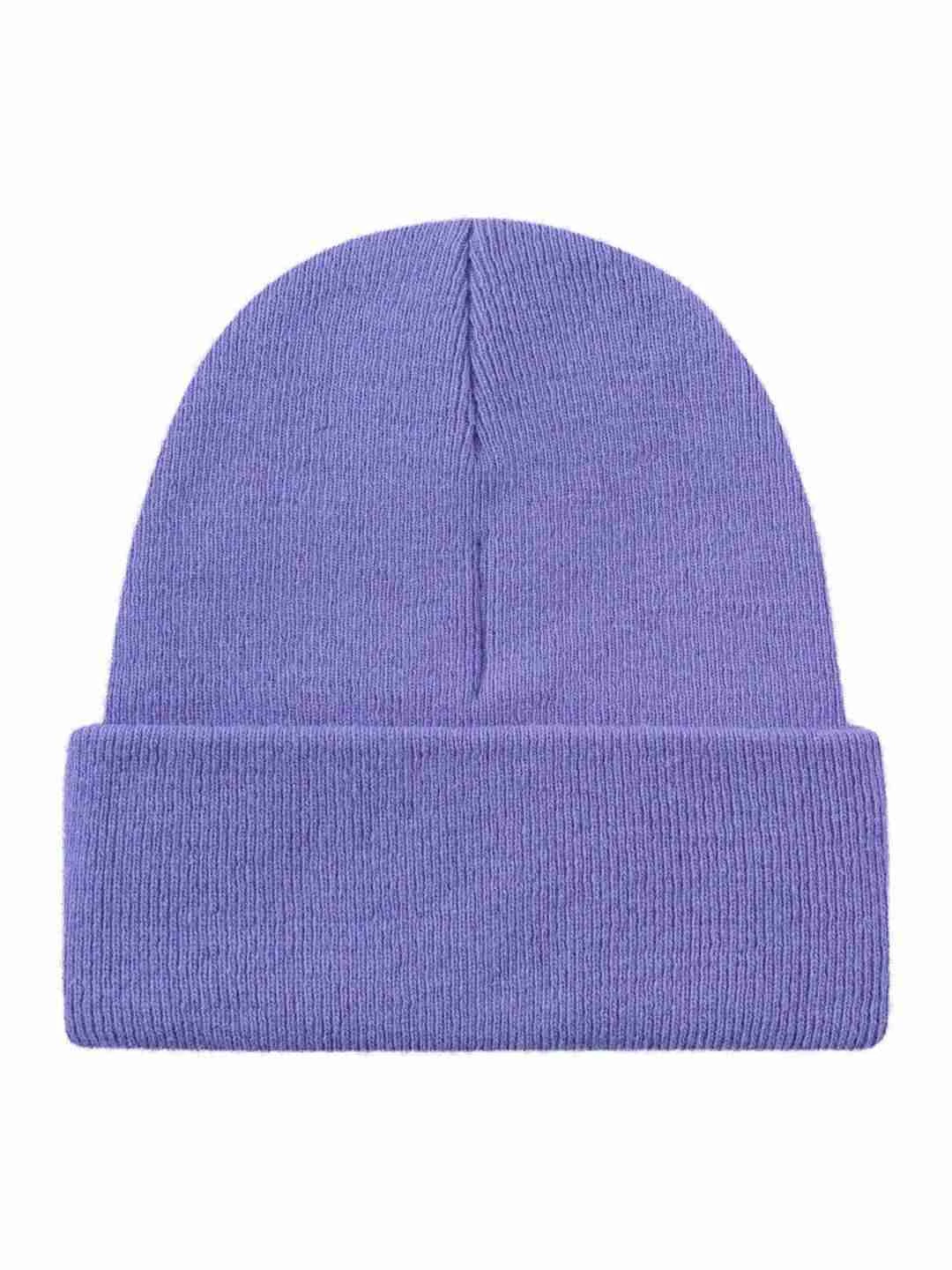 Beanie Double layer wool violet tulip von KnowledgeCotton Apparel