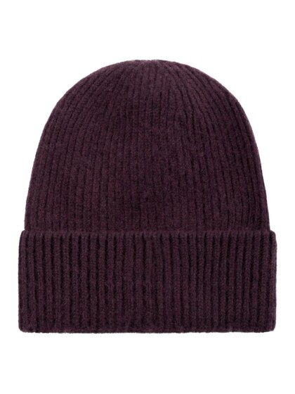 Beanie High wool deep mahogany von KnowledgeCotton Apparel