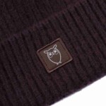 Beanie High wool deep mahogany von KnowledgeCotton Apparel