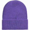 Beanie High wool deep purple von KnowledgeCotton Apparel