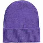 Beanie High wool deep purple von KnowledgeCotton Apparel