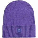 Beanie High wool deep purple von KnowledgeCotton Apparel