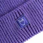 Beanie High wool deep purple von KnowledgeCotton Apparel