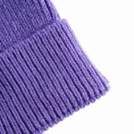 Beanie High wool deep purple von KnowledgeCotton Apparel