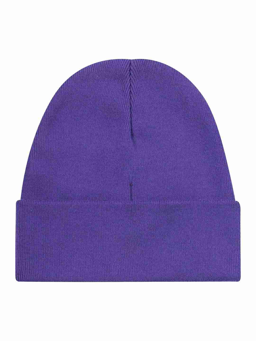 Beanie Knitted rib deep purple von KnowledgeCotton Apparel