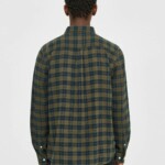Hemd Loose fit checkered green check von KnowledgeCotton Apparel