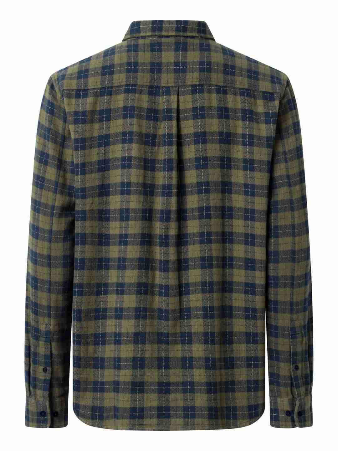 Hemd Loose fit checkered green check von KnowledgeCotton Apparel