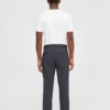 Hose CHUCK regular flannel chino gray pinstripe von KnowledgeCotton Apparel
