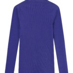 Longsleeve Ripstrick high neck deep purple von KnowledgeCotton Apparel