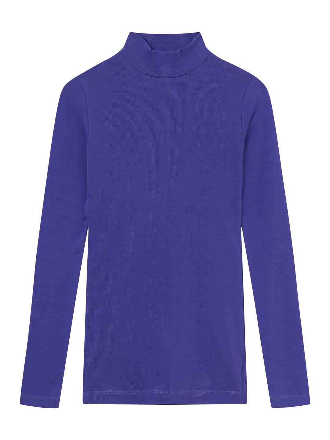 Longsleeve Ripstrick high neck deep purple von KnowledgeCotton Apparel