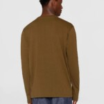 Longsleeve VIGGO badge dark olive von KnowledgeCotton Apparel