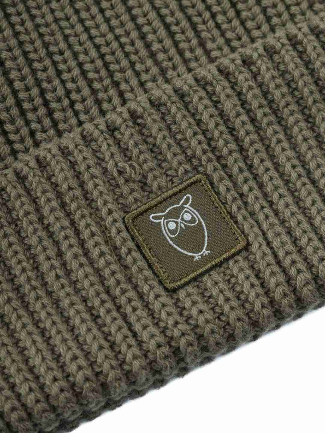 Mütze Rib hat dark olive von KnowledgeCotton Apparel