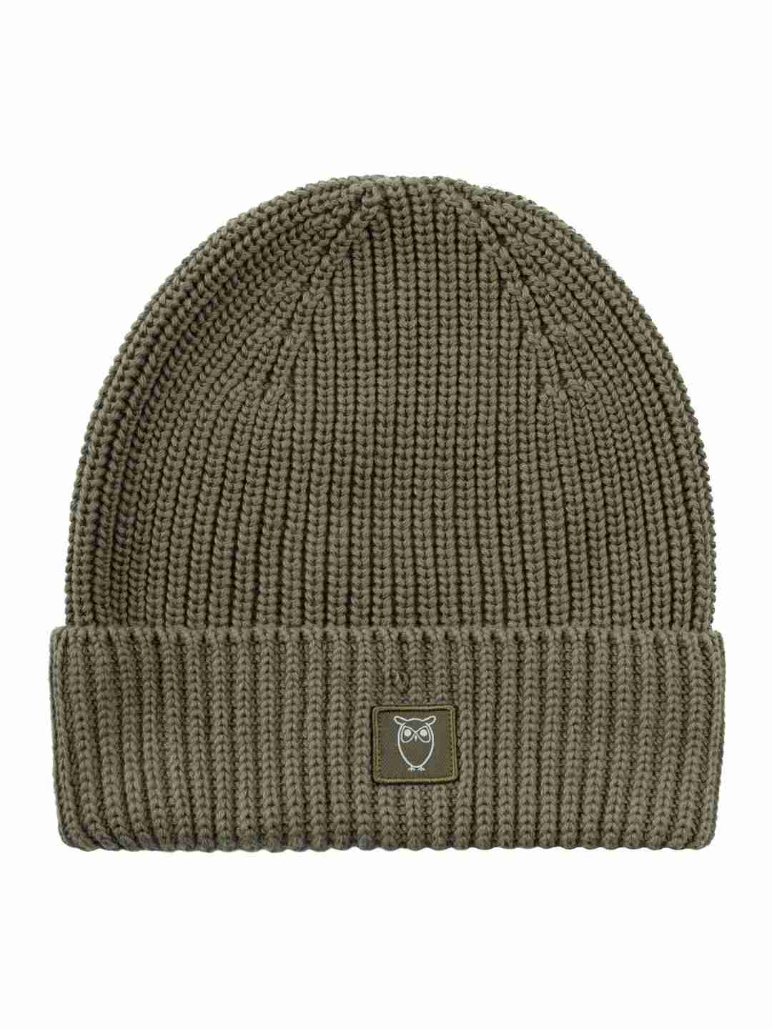 Mütze Rib hat dark olive von KnowledgeCotton Apparel