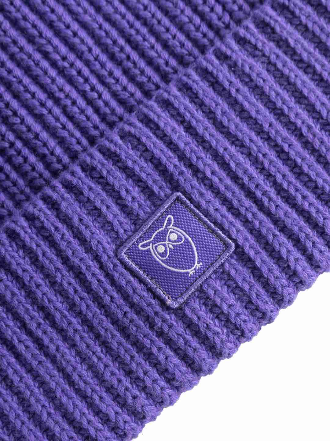 Mütze Rib hat deep purple von KnowledgeCotton Apparel
