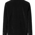 Overshirt Classic 8-wales cotton corduroy black jet von KnowledgeCotton Apparel