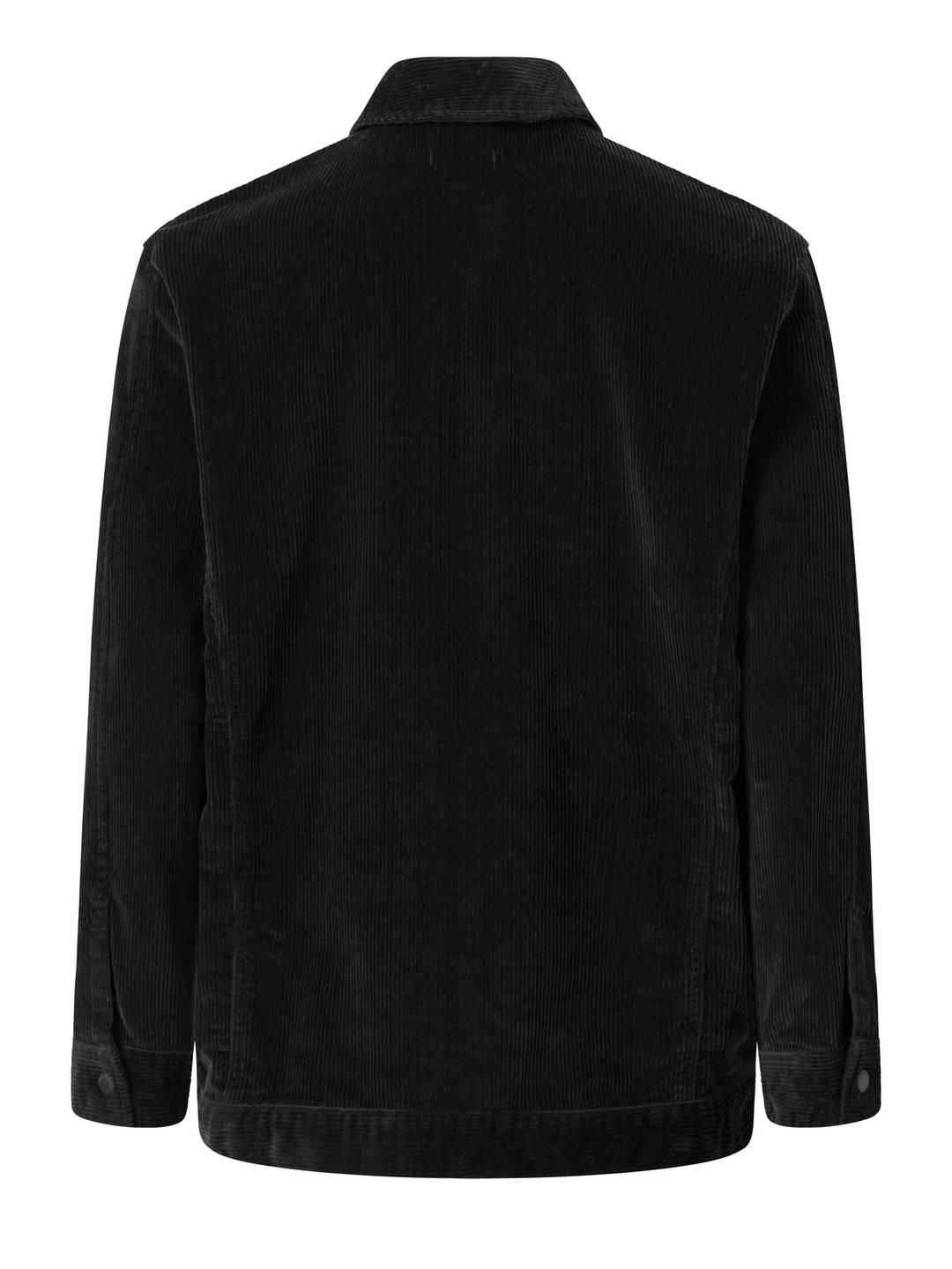 Overshirt Classic 8-wales cotton corduroy black jet von KnowledgeCotton Apparel