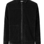 Overshirt Classic 8-wales cotton corduroy black jet von KnowledgeCotton Apparel