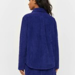 Overshirt Corduroy Irregular deep purple von KnowledgeCotton Apparel