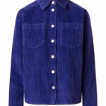 Overshirt Corduroy Irregular deep purple von KnowledgeCotton Apparel