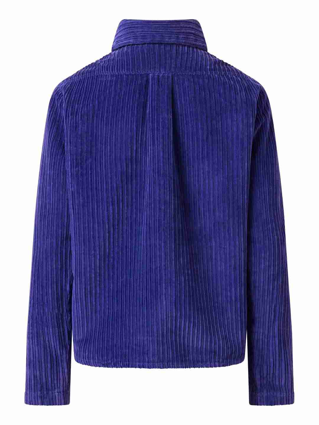 Overshirt Corduroy Irregular deep purple von KnowledgeCotton Apparel