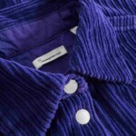 Overshirt Corduroy Irregular deep purple von KnowledgeCotton Apparel