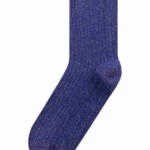 Socken Rip Single Pack Lurex deep purple von KnowledgeCotton Apparel