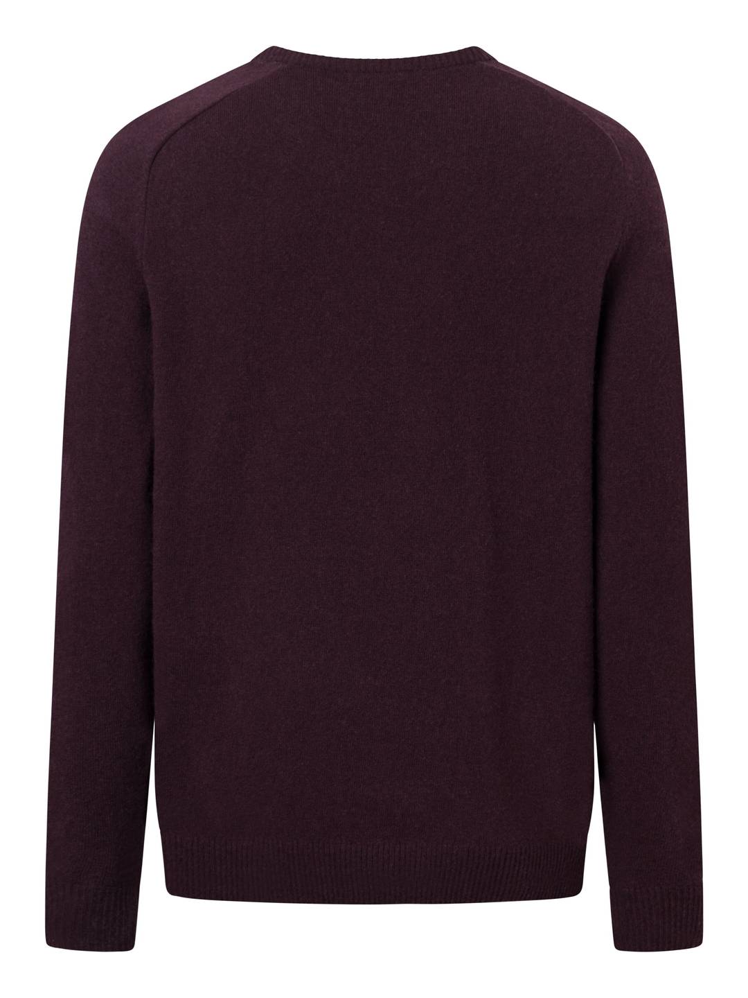 Strickpullover Basic O-Neck deep mahogany von KnowledgeCotton Apparel