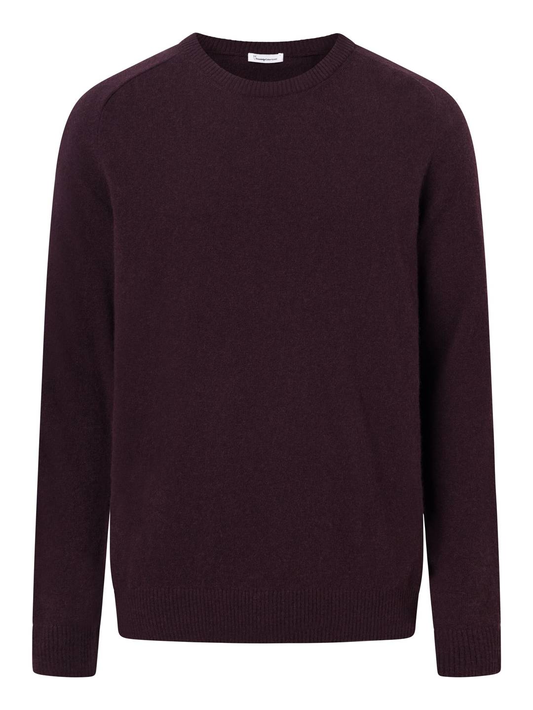Strickpullover Basic O-Neck deep mahogany von KnowledgeCotton Apparel