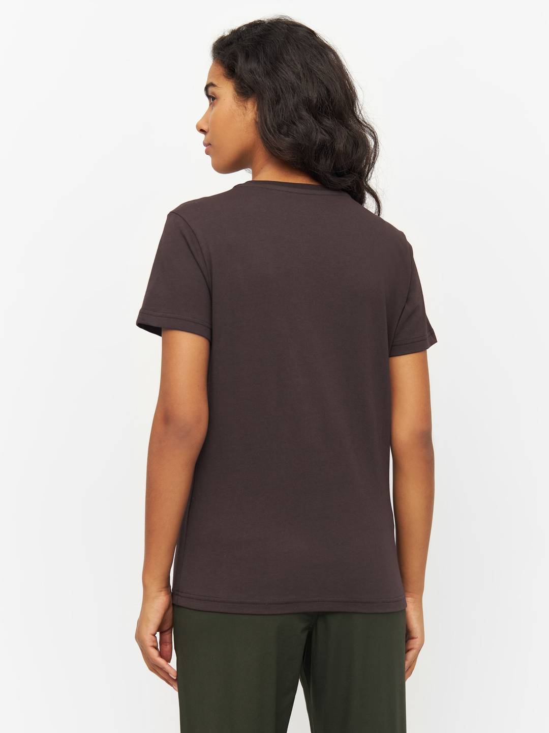 T-Shirt Basic chocolate plum von KnowledgeCotton Apparel