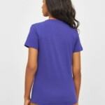 T-Shirt Basic deep purple von KnowledgeCotton Apparel