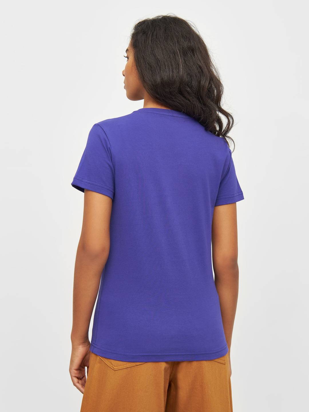 T-Shirt Basic deep purple von KnowledgeCotton Apparel