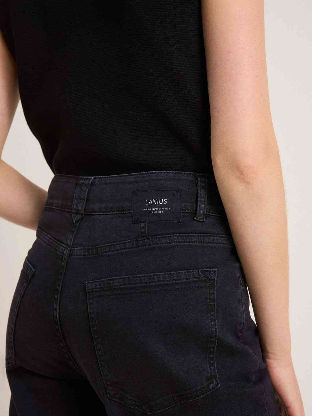 Jeans Cropped black von Lanius