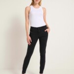 Jeans High-Waist black denim von Lanius