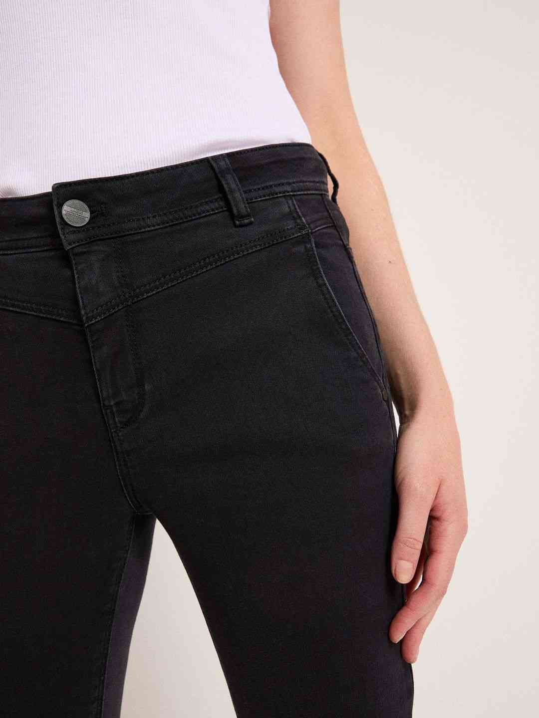 Jeans High-Waist black denim von Lanius