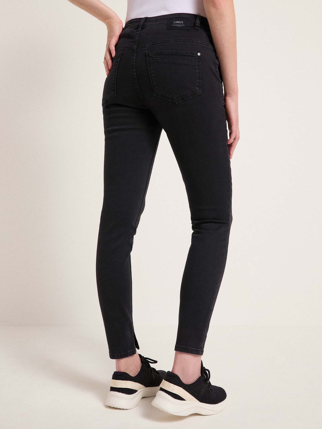 Jeans High-Waist black denim von Lanius