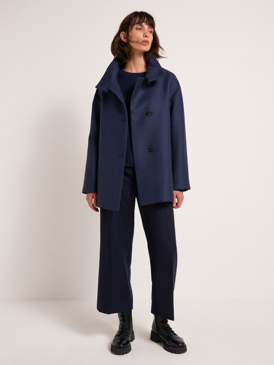 Kurzmantel night blue von Lanius