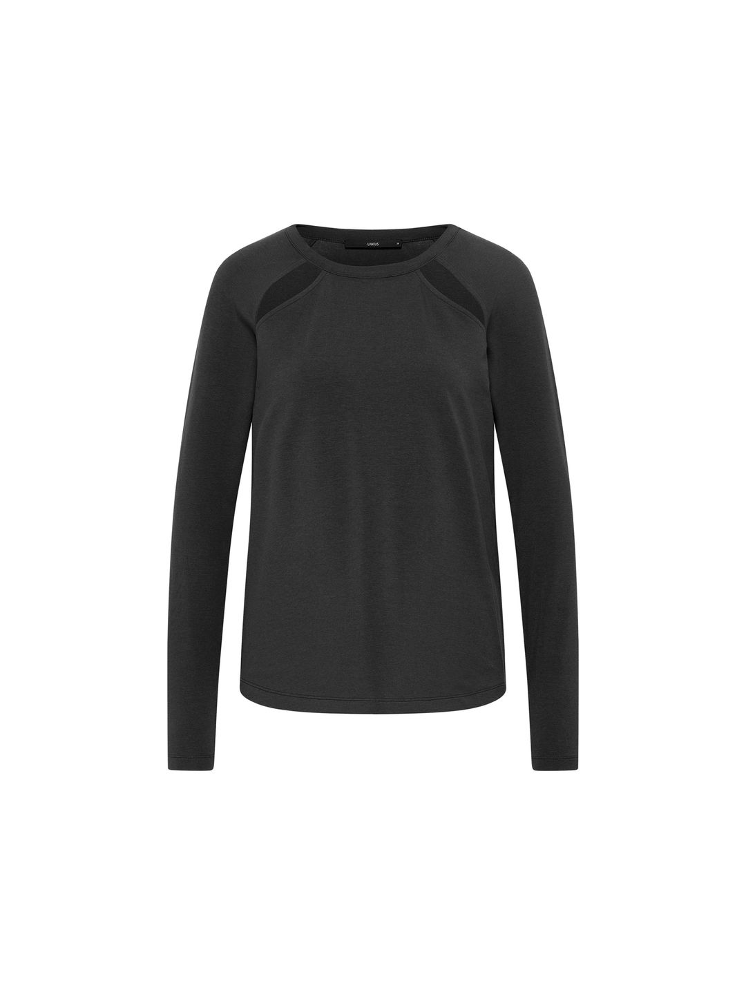 Raglanshirt mit Cut-Out black von Lanius