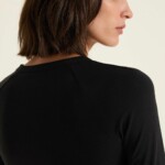 Raglanshirt mit Cut-Out black von Lanius