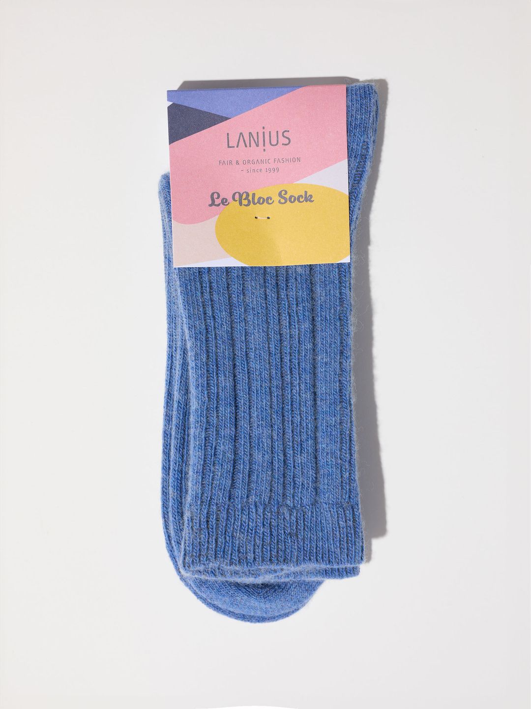 Rippenstrick-Socken cloudy melange von Lanius