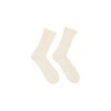 Rippenstrick-Socken off white von Lanius