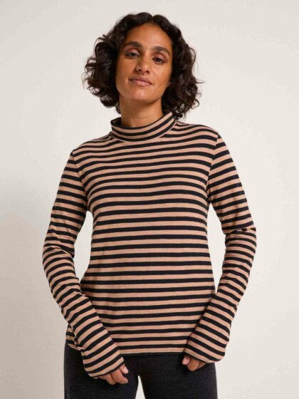Rollkragenshirt black/sahara von Lanius
