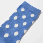 Socken mit Punkten off white/ cloudy melange von Lanius