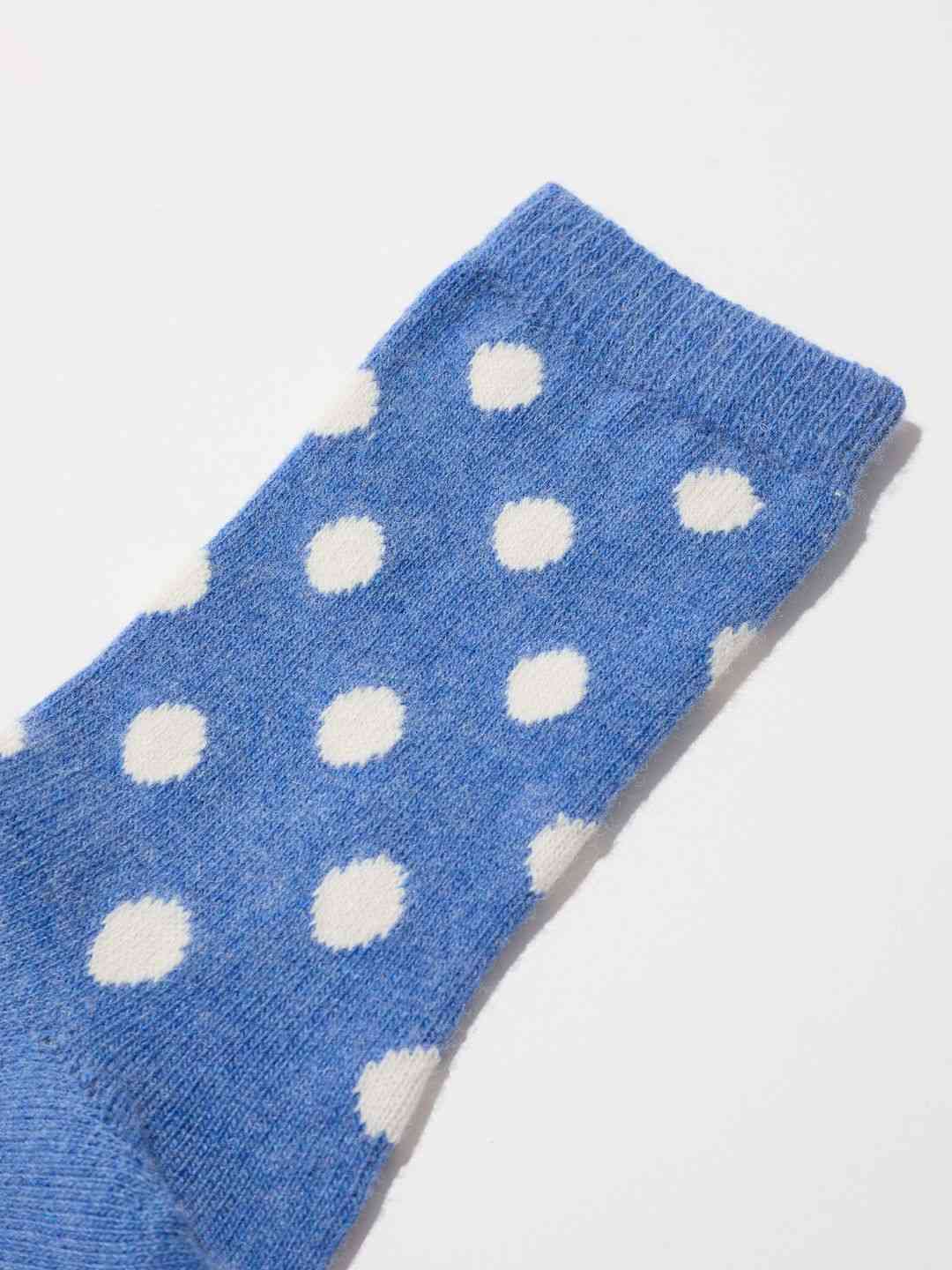 Socken mit Punkten off white/ cloudy melange von Lanius