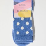 Socken mit Punkten off white/ cloudy melange von Lanius