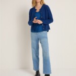 Strickjacke Boxy poseidon von Lanius
