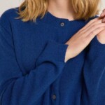 Strickjacke Boxy poseidon von Lanius